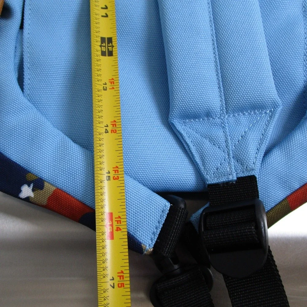 Mei Ocean Sling Backpack Light Blue Camo Trim One Strap Crossbody Bag